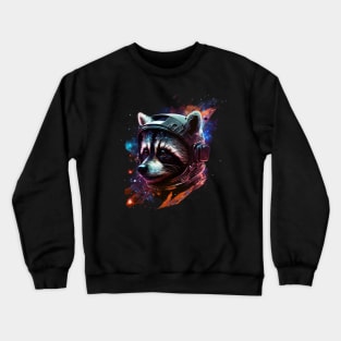 space raccoon Crewneck Sweatshirt